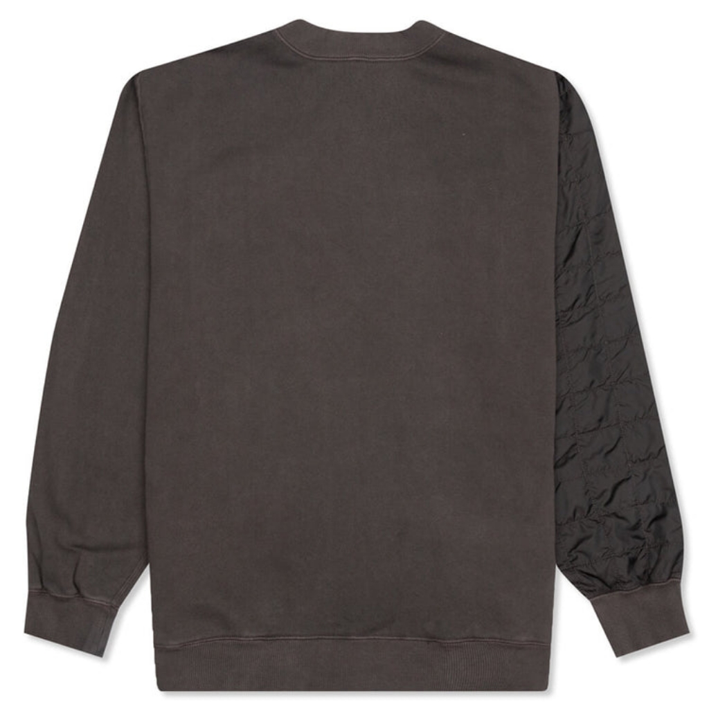 Ambush Mix Quilted Sweatshirt - Steel Grey